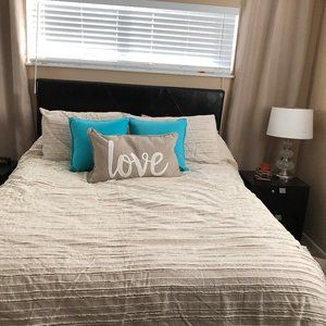 3 PIECE COMFORTER TAN SET BY NICOLE MILLER